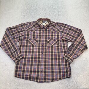 Patagonia Men's Flannel Shirt Size Large Plaid 100% Organic Cotton